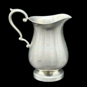 Vintage Mid Century Preisner Solid Pewter Pitcher Creamer